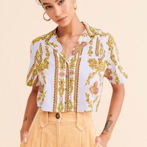 Urban Outfitters Noah Cropped Button-Down Shirt